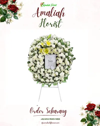 Krans Bunga Duka Cita di Pekan Sabtu